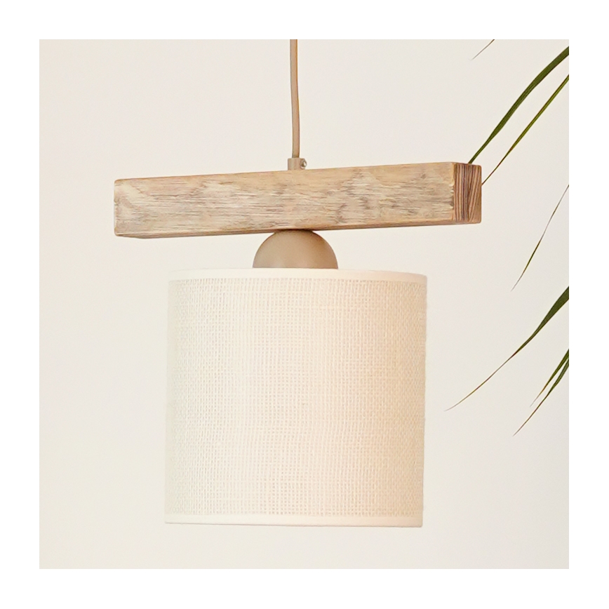 Brilagi - Luster na sajli FOREST 1xE27/15W/230V borovina/braon/krem