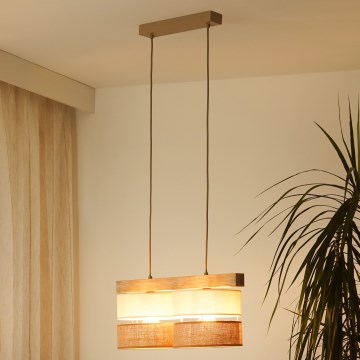 Brilagi - Luster na sajli FOREST 2xE27/15W/230V bor/bež/kremasta