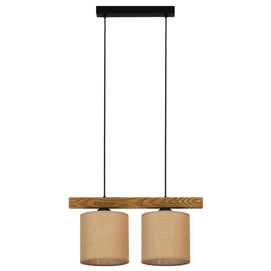 Brilagi - Luster na sajli FOREST 2xE27/15W/230V bor/braon/crno
