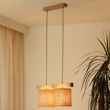 Brilagi - Luster na sajli FOREST 2xE27/15W/230V bor/braon