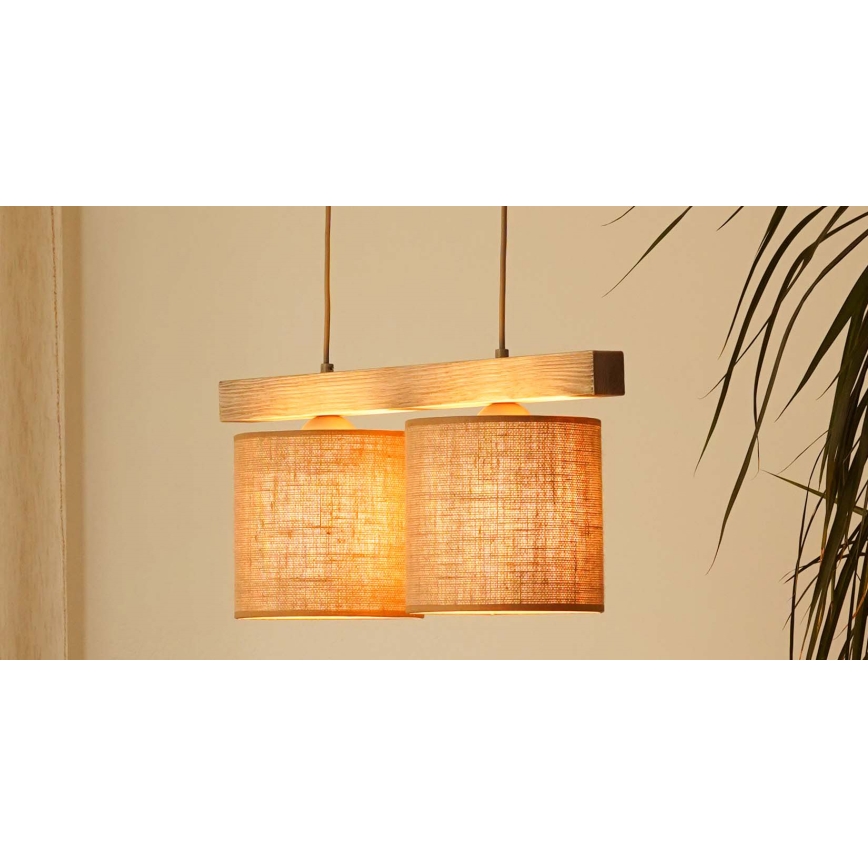 Brilagi - Luster na sajli FOREST 2xE27/15W/230V bor/braon