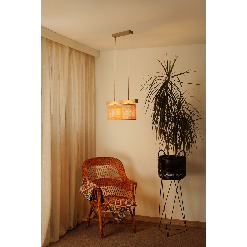 Brilagi - Luster na sajli FOREST 2xE27/15W/230V bor/braon