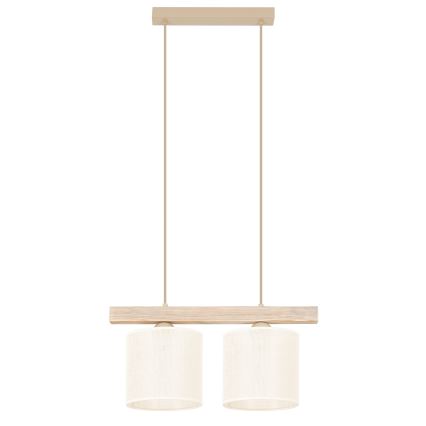 Brilagi - Luster na sajli FOREST 2xE27/15W/230V bor/braon/kremasta