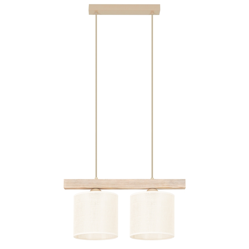 Brilagi - Luster na sajli FOREST 2xE27/15W/230V bor/braon/kremasta