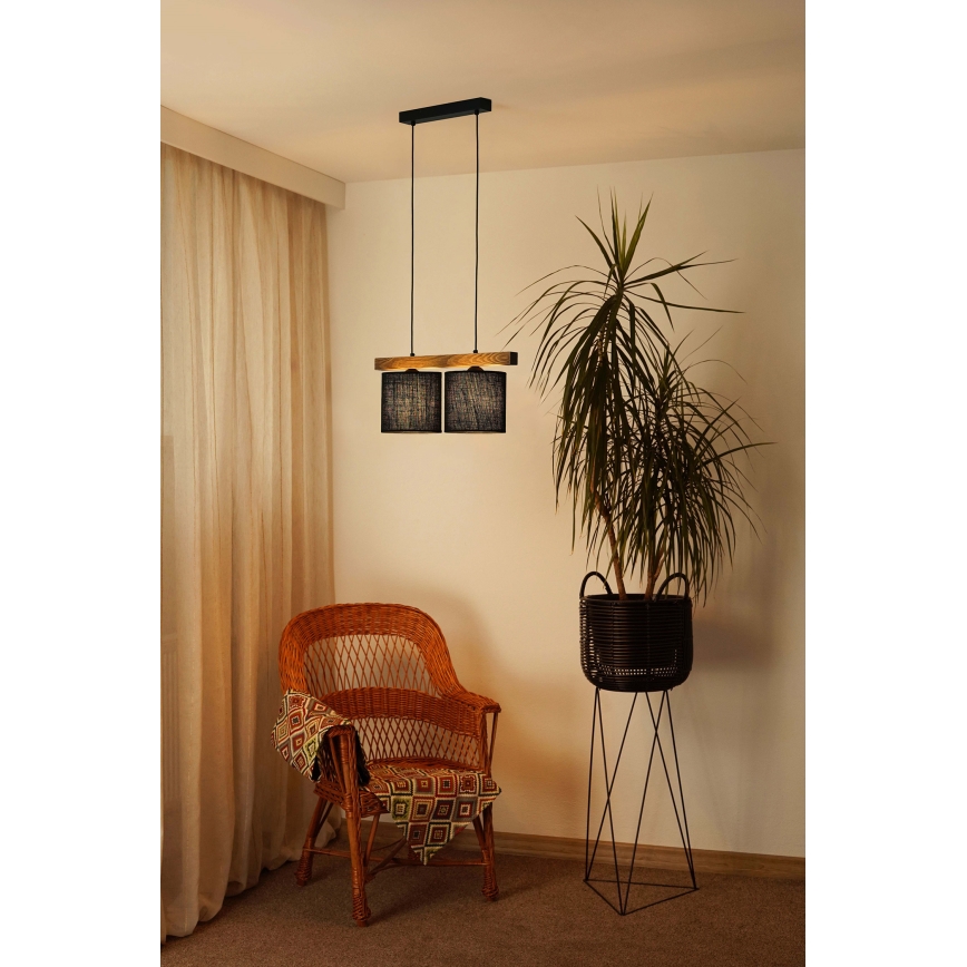 Brilagi - Luster na sajli FOREST 2xE27/15W/230V bor/crno