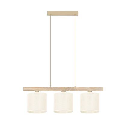 Brilagi - Luster na sajli FOREST 3xE27/15W/230V borovina/braon/krem