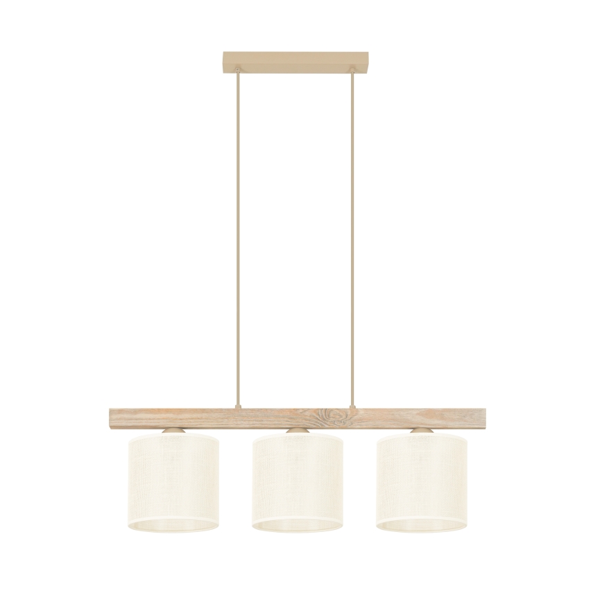 Brilagi - Luster na sajli FOREST 3xE27/15W/230V borovina/braon/krem