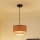 Brilagi - Luster na sajli MONTANA BOHO 1xE27/15W/230V pr. 25 cm braon/crno