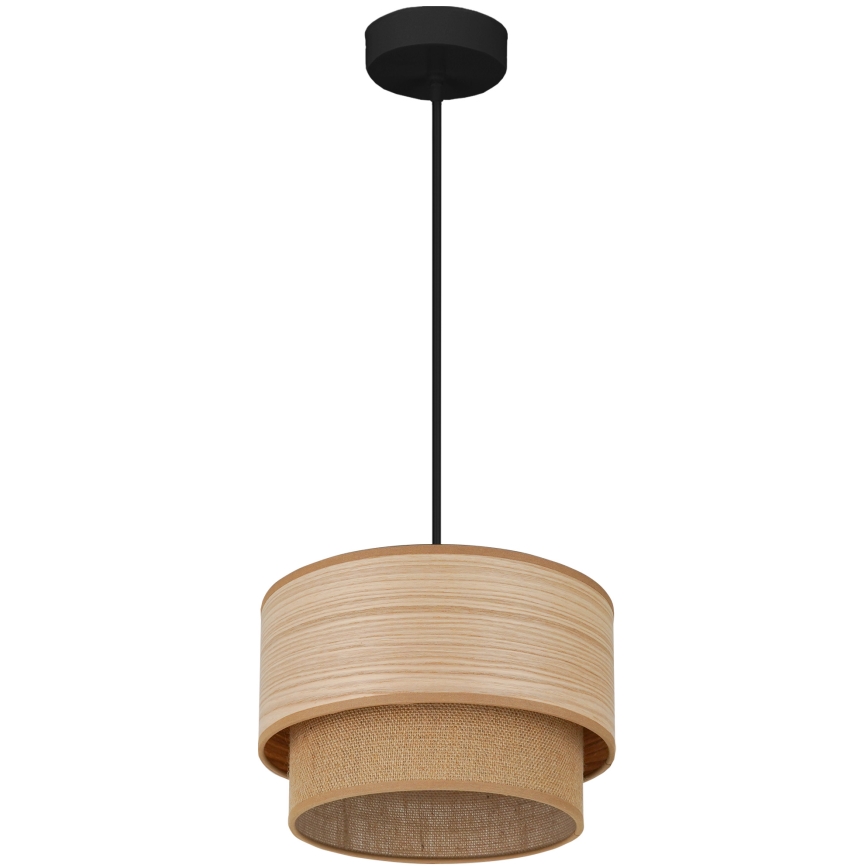 Brilagi - Luster na sajli MONTANA BOHO 1xE27/15W/230V pr. 25 cm braon/crno