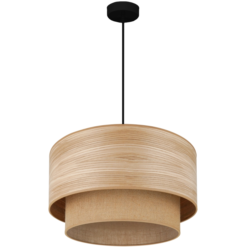 Brilagi - Luster na sajli MONTANA BOHO 1xE27/15W/230V pr. 45 cm braon/crno
