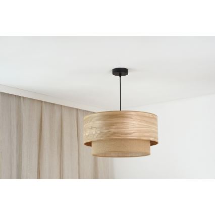 Brilagi - Luster na sajli MONTANA BOHO 1xE27/15W/230V pr. 45 cm braon/crno