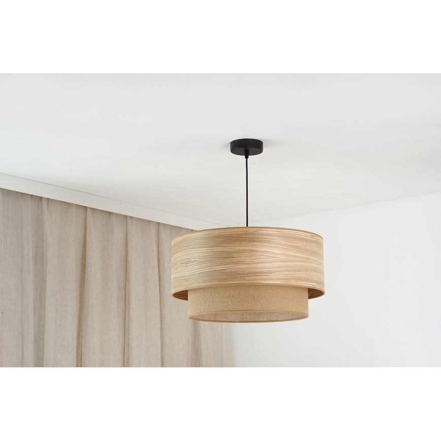 Brilagi - Luster na sajli MONTANA BOHO 1xE27/15W/230V pr. 45 cm braon/crno