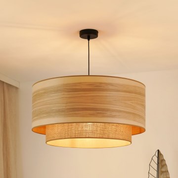 Brilagi - Luster na sajli MONTANA BOHO 1xE27/15W/230V pr. 60 cm braon/crno