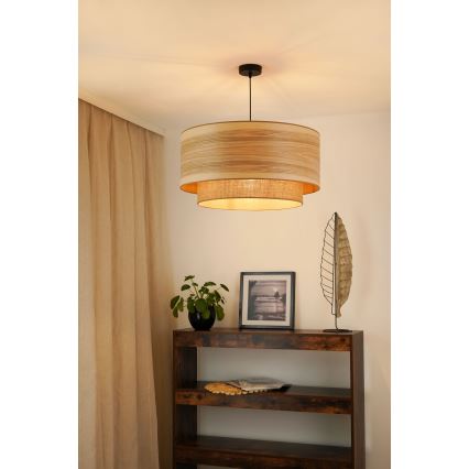 Brilagi - Luster na sajli MONTANA BOHO 1xE27/15W/230V pr. 60 cm braon/crno