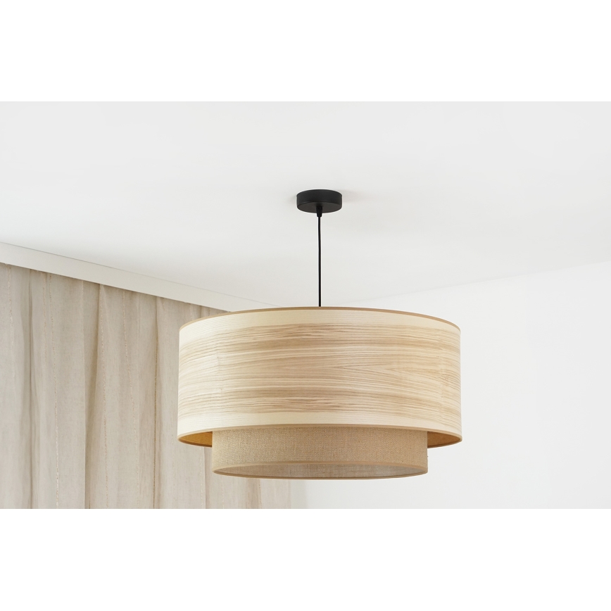 Brilagi - Luster na sajli MONTANA BOHO 1xE27/15W/230V Ø 60 cm braon/crna