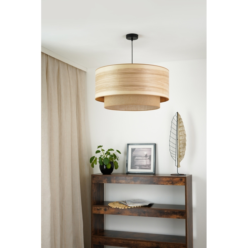 Brilagi - Luster na sajli MONTANA BOHO 1xE27/15W/230V Ø 60 cm braon/crna