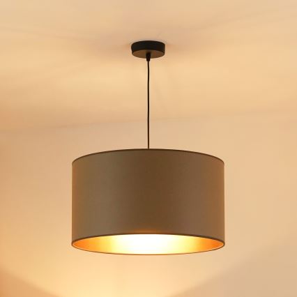 Brilagi - Luster na sajli OREGON ROLLER VEGE 1xE27/15W/230V, prečnik 45 cm, u sivoj boji