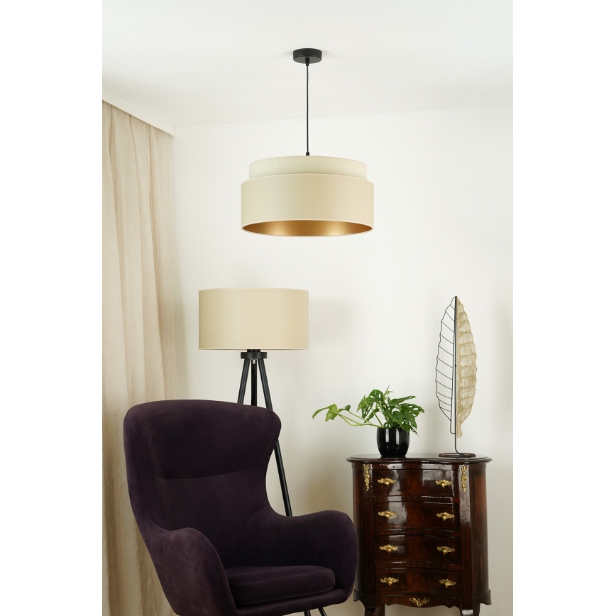 Brilagi - Luster na sajli OREGON VEGE 1xE27/15W/230V pr. 45 cm bež