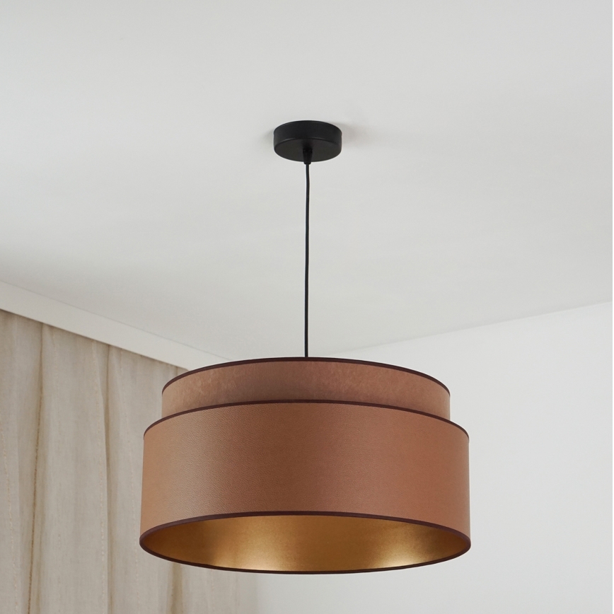 Brilagi - Luster na sajli OREGON VEGE 1xE27/15W/230V pr. 45 cm braon