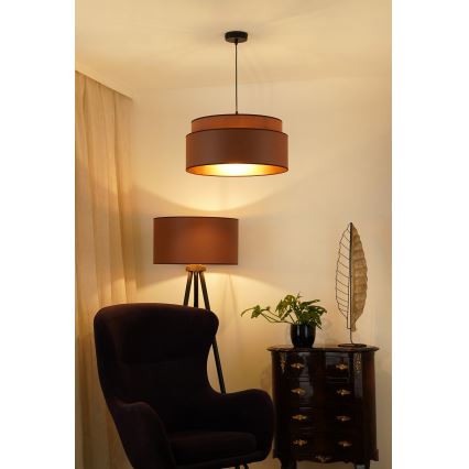 Brilagi - Luster na sajli OREGON VEGE 1xE27/15W/230V pr. 45 cm braon