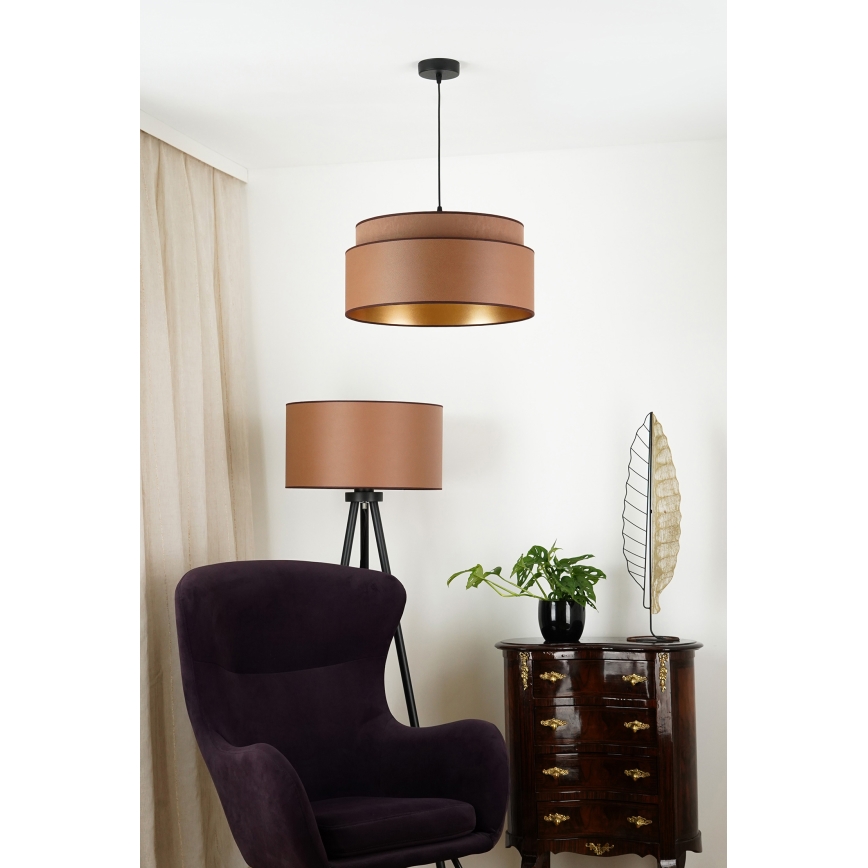 Brilagi - Luster na sajli OREGON VEGE 1xE27/15W/230V pr. 45 cm braon