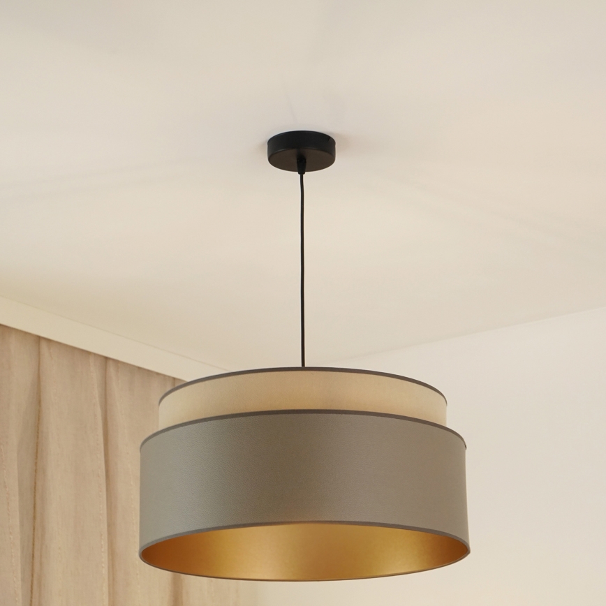 Brilagi - Luster na sajli OREGON VEGE 1xE27/15W/230V pr. 45 cm sivo