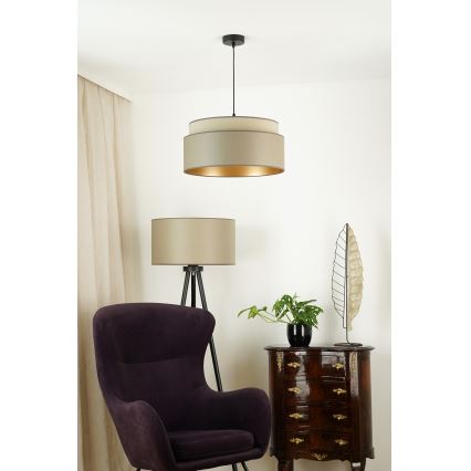 Brilagi - Luster na sajli OREGON VEGE 1xE27/15W/230V Ø 45 cm siva