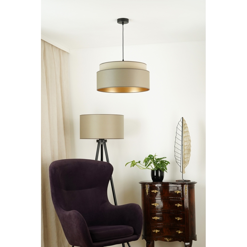 Brilagi - Luster na sajli OREGON VEGE 1xE27/15W/230V Ø 45 cm siva