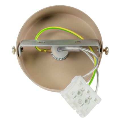 Brilagi - Luster na sajli POKER 1xGU10/25W/230V bež/zl.