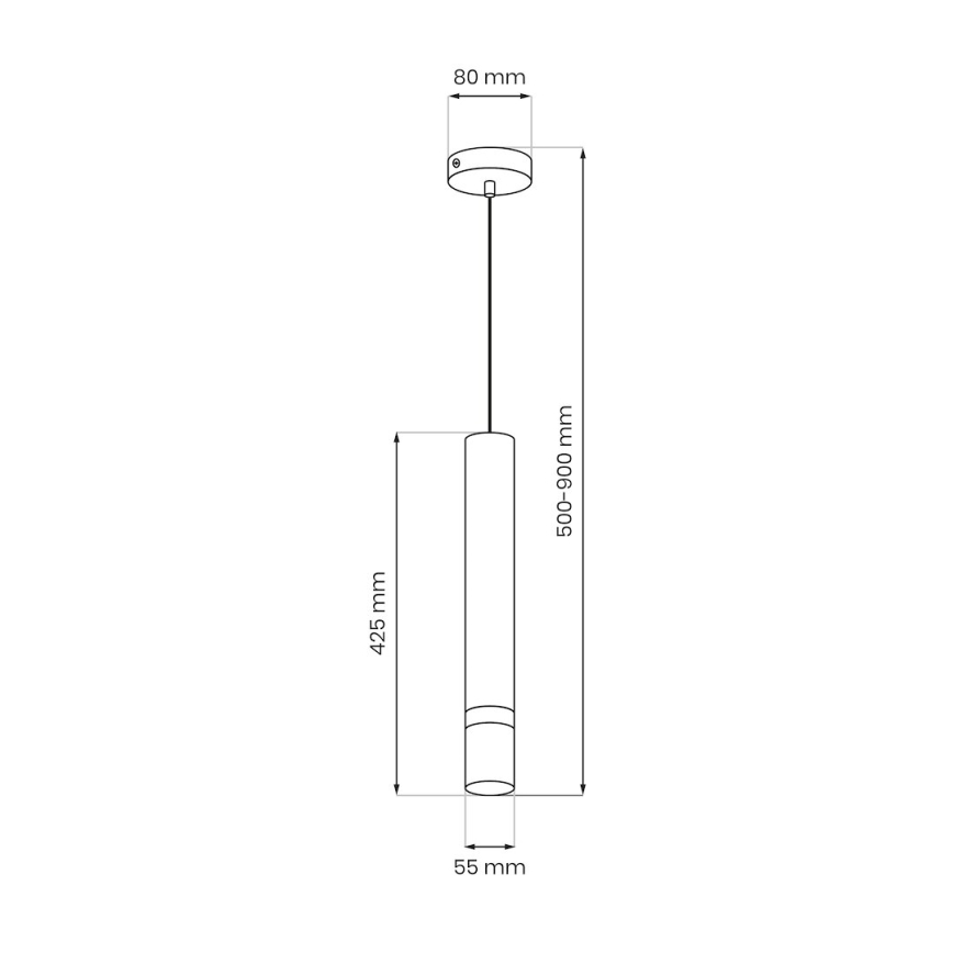 Brilagi - Luster na sajli POKER 1xGU10/25W/230V bež/zl.