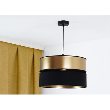 Brilagi - Luster na sajli ROYAL 1xE27/15W/230V pr. 40 cm crno/zlatna