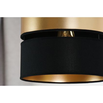 Brilagi - Luster na sajli ROYAL 1xE27/15W/230V prečnik 25 cm crna/zlatna