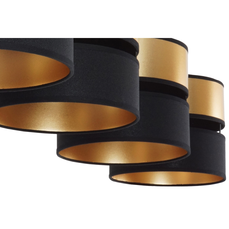 Brilagi - Luster na sajli ROYAL 4xE27/15W/230V crno/zlatna