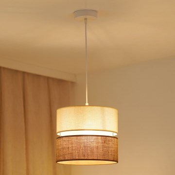 Brilagi - Luster na sajli ROYAL YUTE 1xE27/15W/230V pr. 25 cm bež/kremasta
