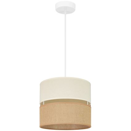 Brilagi - Luster na sajli ROYAL YUTE 1xE27/15W/230V pr. 25 cm bež/kremasta