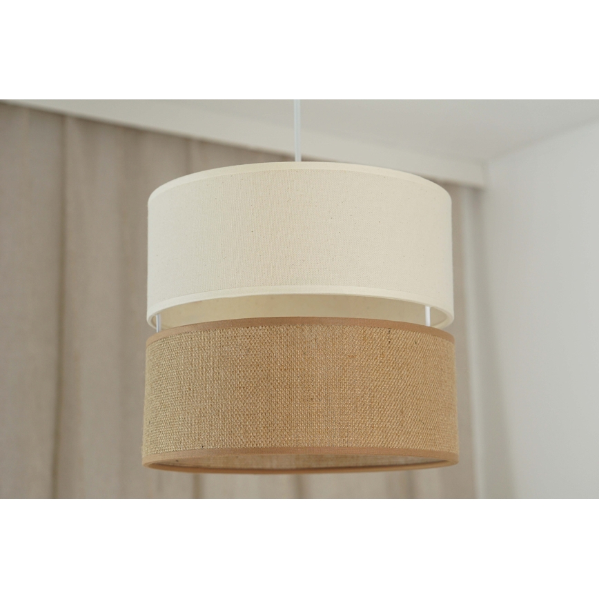 Brilagi - Luster na sajli ROYAL YUTE 1xE27/15W/230V pr. 25 cm bež/kremasta