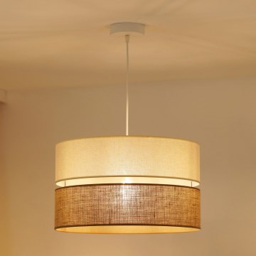 Brilagi - Luster na sajli ROYAL YUTE 1xE27/15W/230V pr. 40 cm bež/kremasta