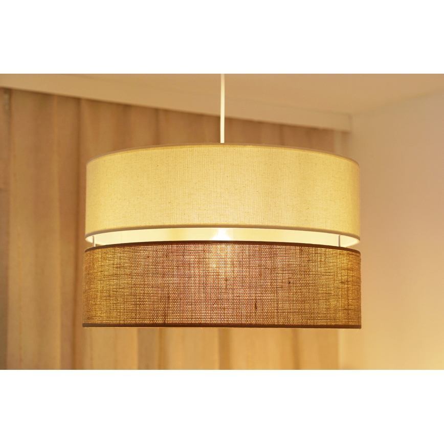 Brilagi - Luster na sajli ROYAL YUTE 1xE27/15W/230V pr. 40 cm bež/kremasta