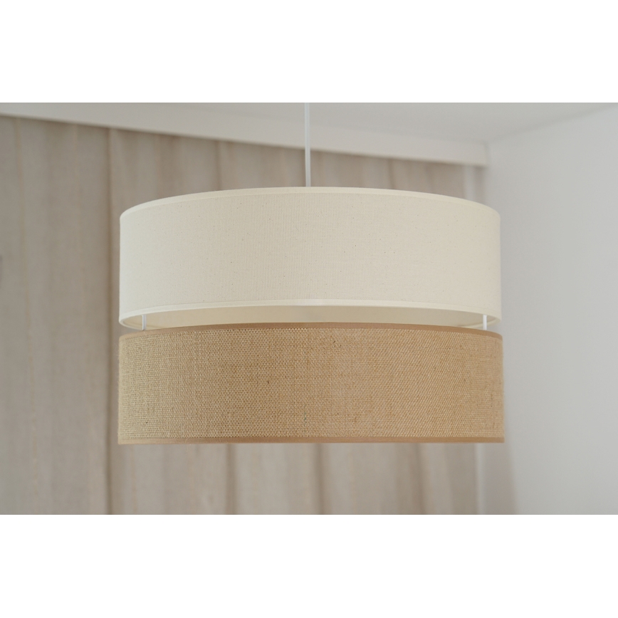 Brilagi - Luster na sajli ROYAL YUTE 1xE27/15W/230V pr. 40 cm bež/kremasta