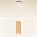Brilagi - Luster na sajli SELE 1xGU10/30W/230V bela/braon