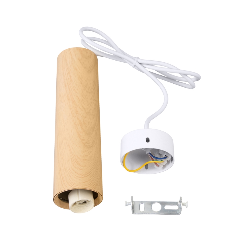 Brilagi - Luster na sajli SELE 1xGU10/30W/230V bela/braon