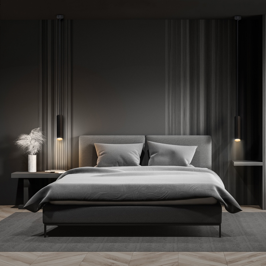 Brilagi - Luster na sajli SELE 1xGU10/30W/230V crno/zlatna