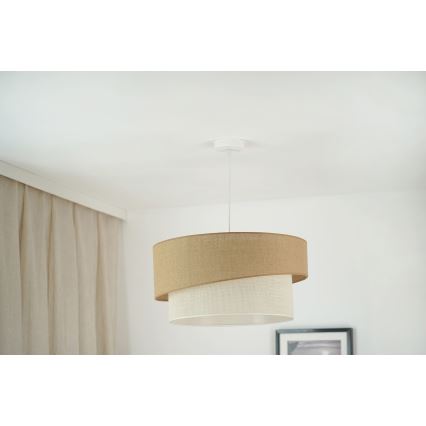 Brilagi - Luster na sajli SHINE 1xE27/15W/230V pr. 50 cm bež/kremasta