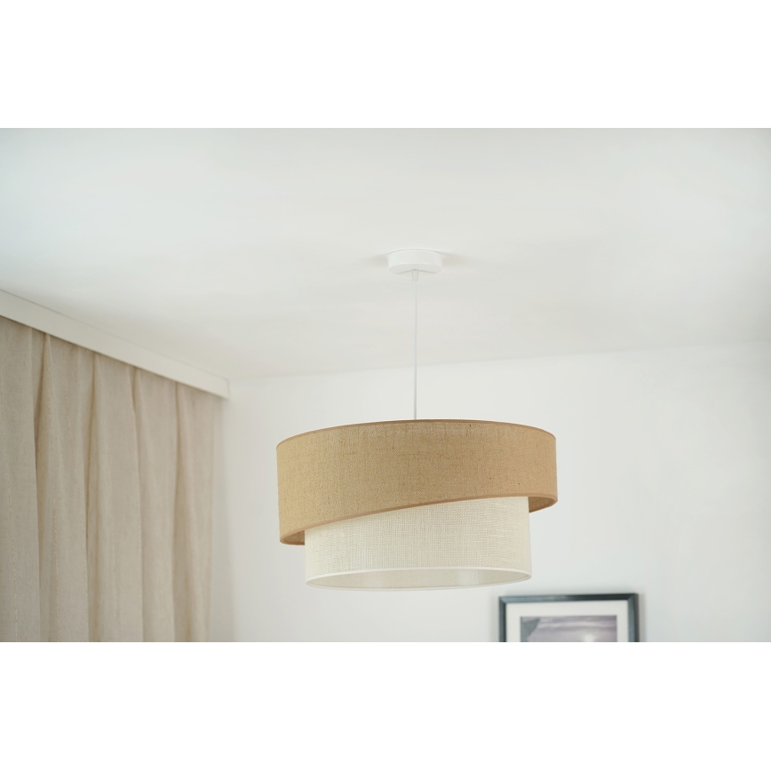 Brilagi - Luster na sajli SHINE 1xE27/15W/230V pr. 50 cm bež/kremasta
