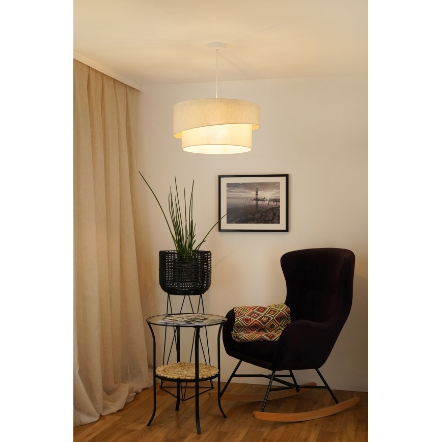 Brilagi - Luster na sajli SHINE 1xE27/15W/230V pr. 50 cm kremasta
