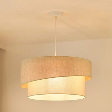 Brilagi - Luster na sajli SHINE 1xE27/15W/230V, prečnik 50 cm, krem