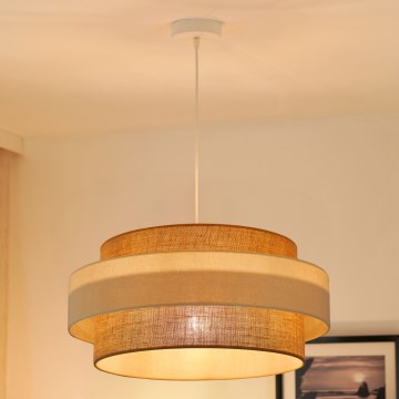 Brilagi - Luster na sajli SPACE LIGHT 1xE27/15W/230V pr. 50 cm bež/kremasta