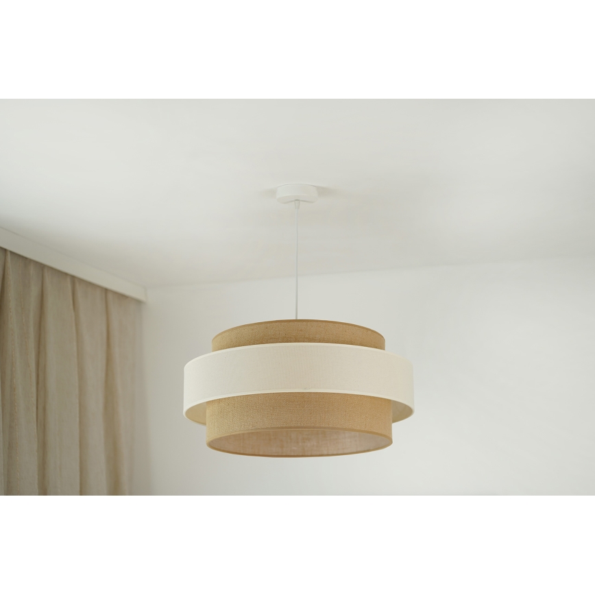 Brilagi - Luster na sajli SPACE LIGHT 1xE27/15W/230V pr. 50 cm bež/kremasta