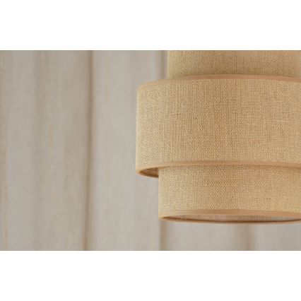 Brilagi - Luster na sajli SPACE YUTE 1xE27/15W/230V pr. 25 cm bež/bela
