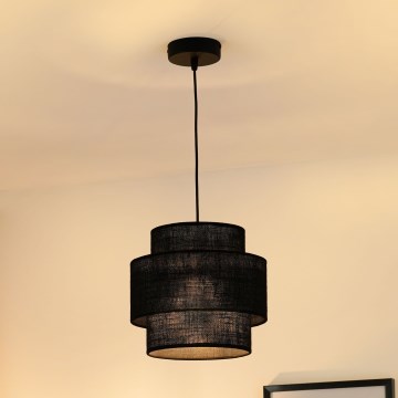 Brilagi - Luster na sajli SPACE YUTE 1xE27/15W/230V pr. 25 cm crno